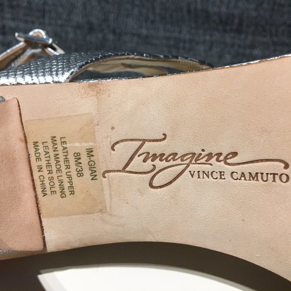 Platinum lizard and crystals sandals, 8M/38, NWT - Picture 6 of 11